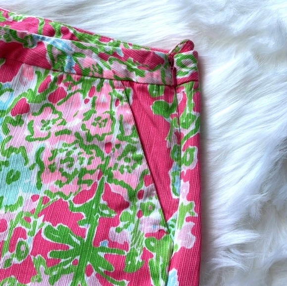 LILLY PULITZER Adie Short in Flamingo Pink Southern Charm Size 00 - Picture 3 of 5
